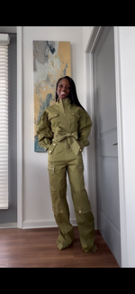 Olive Green Jumpsuit