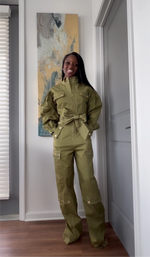 Olive Green Jumpsuit