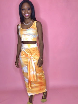 Dream Girl Skirt Set-Yellow
